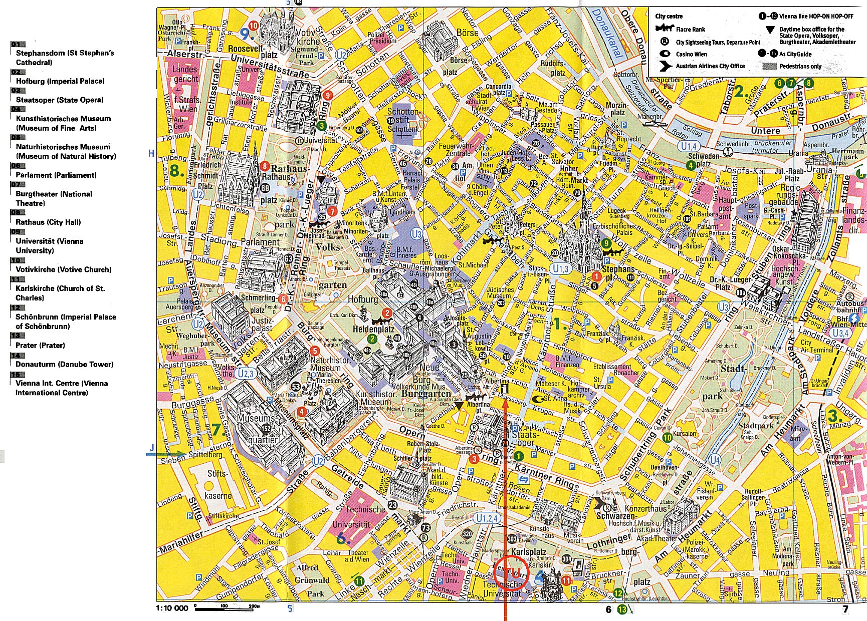 Vienna map